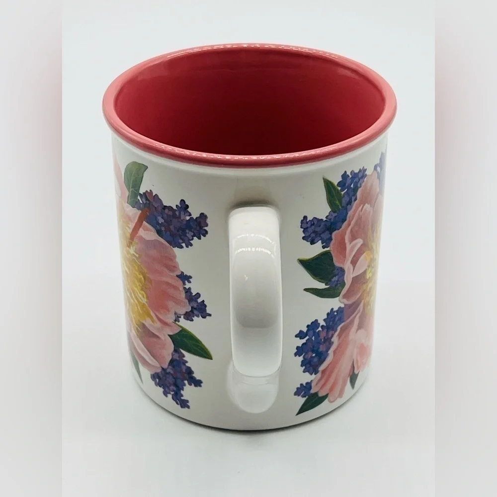 Vintage 1994 Floral Mug “Peonies and Lilacs” JULIE INMAN Potpourri Designs